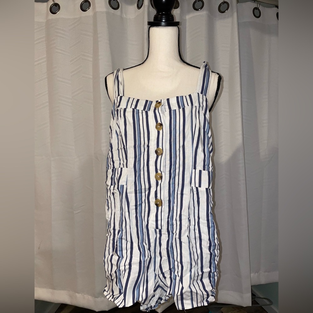 Striped romper